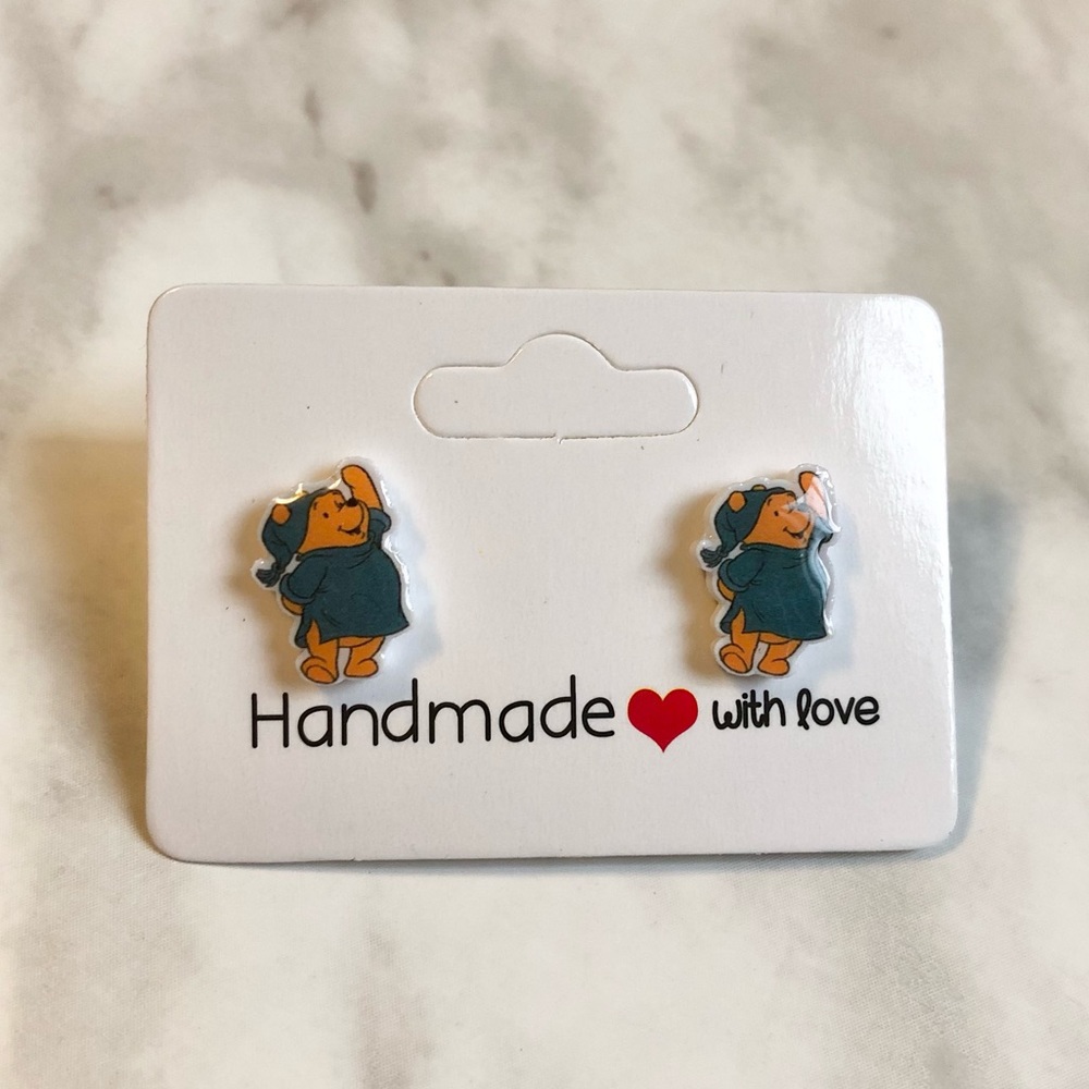 🎉 New Winnie the Pooh Handmade Earrings pair